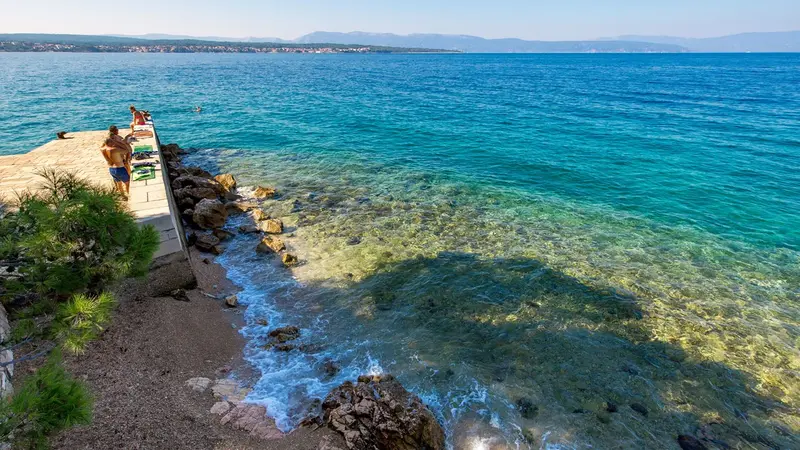 Paradiesstrand in Malinska