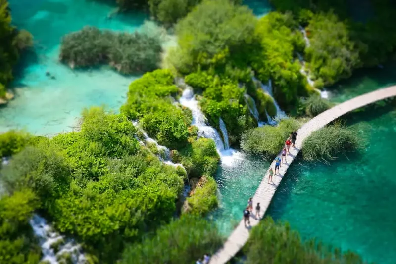 Excursion to Plitvice lakes from the island of Krk