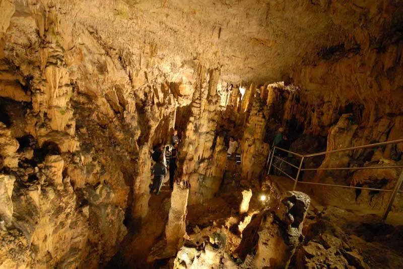 Interior of the cave