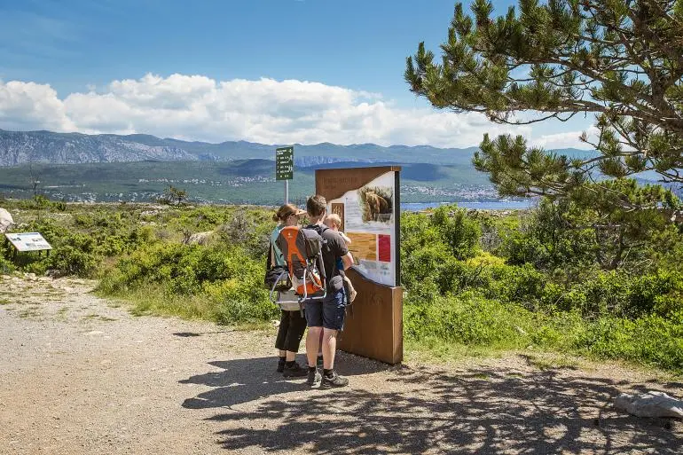 Info board near Rudine