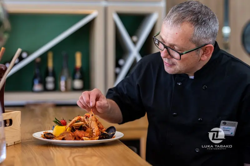 Meeresfrüchte sind ein großer Teil der Gastronomie von Krk