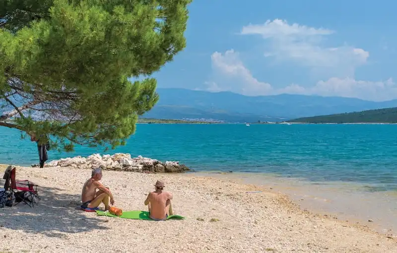 Beach in Čižići